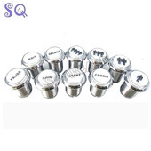 1 TK kroomkattega valgustatud mängusaali surunupp 5V 12v LED-mündinupp mikrolülitiga 1P 2P KREDIIDI PAUS