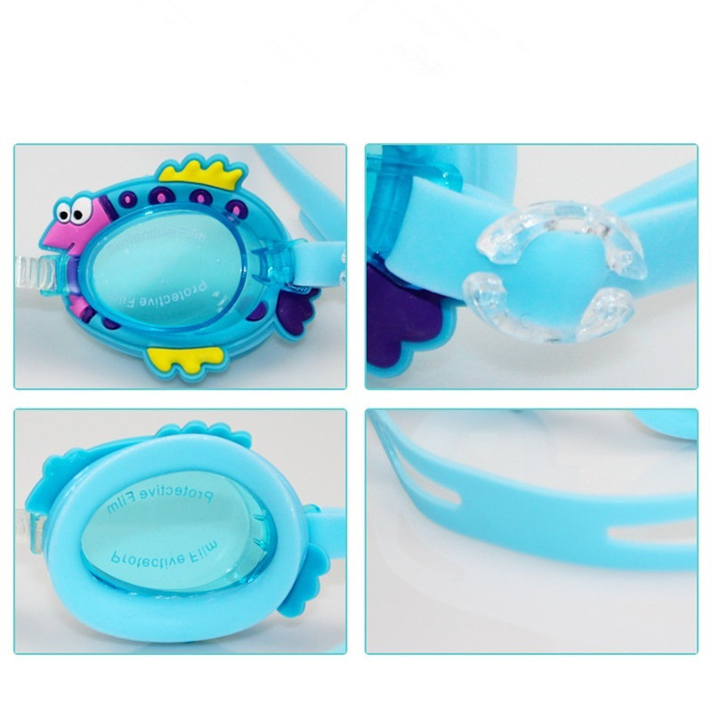 Επαγγελματικά γυαλιά κολύμβησης για κορίτσια Γυαλιά κολύμβησης κινουμένων σχεδίων με ωτοασπίδα αδιάβροχα αντιομιχλικά γυαλιά κολύμβησης για παιδιά Παιδικά δώρα