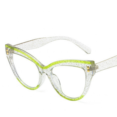 Hot Cat Eye Anti-blue Light Blocking Naočale Vintage Zakovice Black White Panda Flat Mirror New ins Trend Okviri za naočale