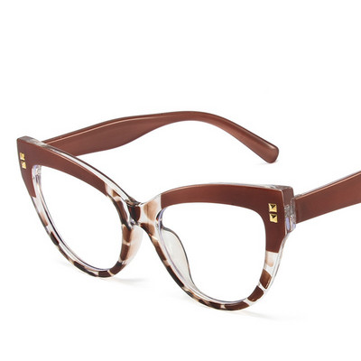 Hot Cat Eye Anti-blue Light Blocking Naočale Vintage Zakovice Black White Panda Flat Mirror New ins Trend Okviri za naočale