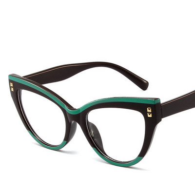 Hot Cat Eye Anti-blue Light Blocking Naočale Vintage Zakovice Black White Panda Flat Mirror New ins Trend Okviri za naočale