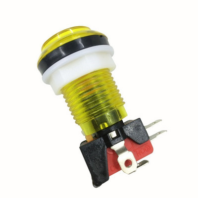 10 buc. Buton de mașină de arcade LED Snap 28mm Miroswitch translucid Butoane de iluminare pentru DIY Raspberry pi MAME PC Pandora Game