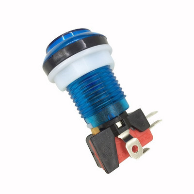 10 buc. Buton de mașină de arcade LED Snap 28mm Miroswitch translucid Butoane de iluminare pentru DIY Raspberry pi MAME PC Pandora Game