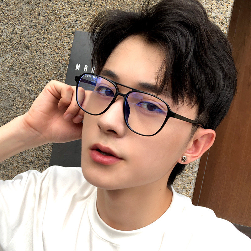 Trumparegystės akiniai Anti mėlyni akiniai Didelio rėmo juodo rėmelio akiniai Akiniai vyrams Akiniai akiniams moterims Mėlynos šviesos blokavimas