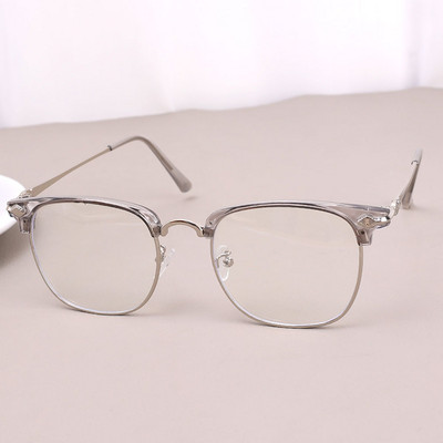 Klasikiniai pusiau ratlankiai anti mėlyni šviesą blokuojantys akiniai vyrams, kvadratiniai spindulių filtrai, akinių rėmeliai, kompiuterių moteriški akiniai