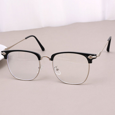 Klasikiniai pusiau ratlankiai anti mėlyni šviesą blokuojantys akiniai vyrams, kvadratiniai spindulių filtrai, akinių rėmeliai, kompiuterių moteriški akiniai