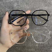 Anti Blue Light Prillid Naiste Meeste Läbipaistvad Ümmargused Prillid Blokeerivad Prillid Arvuti Lugemisprillid Raam Optilised Prillid