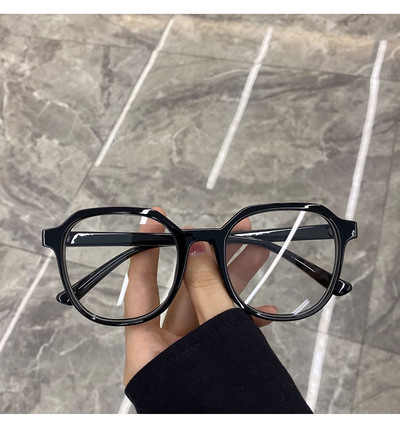 Anti Blue Light Prillid Naiste Meeste Läbipaistvad Ümmargused Prillid Blokeerivad Prillid Arvuti Lugemisprillid Raam Optilised Prillid