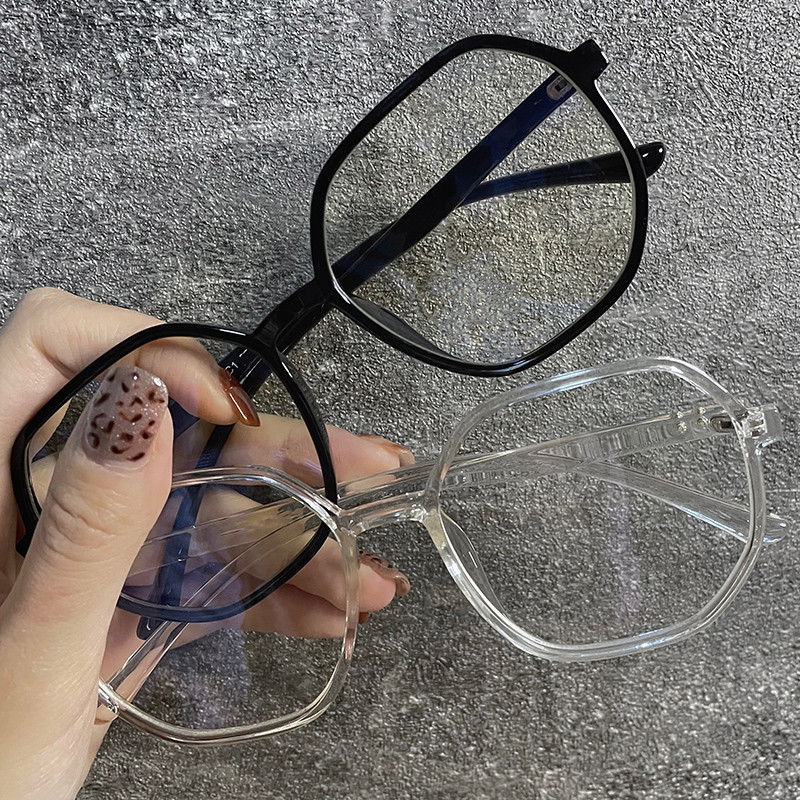 Anti Blue Light Prillid Naiste Meeste Läbipaistvad Ümmargused Prillid Blokeerivad Prillid Arvuti Lugemisprillid Raam Optilised Prillid