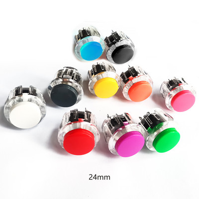 10 tk läbipaistev arkaadmäng 30 mm / 24 mm nupp Asenda SANWA OBSF-30 OBSC-30 JAMMA lauamündimasin DIY