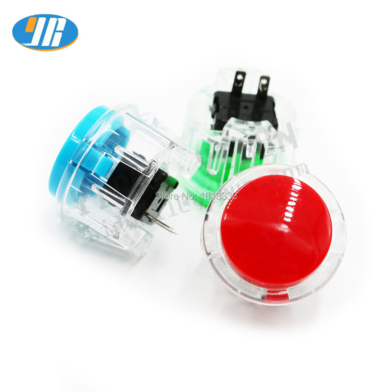 10 tk läbipaistev arkaadmäng 30 mm / 24 mm nupp Asenda SANWA OBSF-30 OBSC-30 JAMMA lauamündimasin DIY