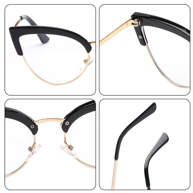 Cat Eye Kompiuterio akiniai moterims Mėlyna šviesą blokuojantys akiniai Biuro akiniai Kompiuteriniai akiniai Prabangūs Dizaino Retro akiniai