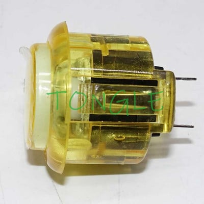 4 vnt. arkadinis mygtukas, 24 mm 30 mm skaidrūs jungiklio mygtukai LED apšvietimas 5 V 12 V, skirtas „pasidaryk pats“ Raspberry Pi MAME PC Pandora žaidimui