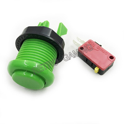 10 buc. Buton american în stil Happ cu microîntrerupător, versiune scurtă pentru piese de dulap arcade DIY Jamma MAME Jamma Jocuri pentru PC