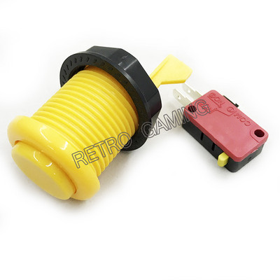 10 buc. Buton american în stil Happ cu microîntrerupător, versiune scurtă pentru piese de dulap arcade DIY Jamma MAME Jamma Jocuri pentru PC