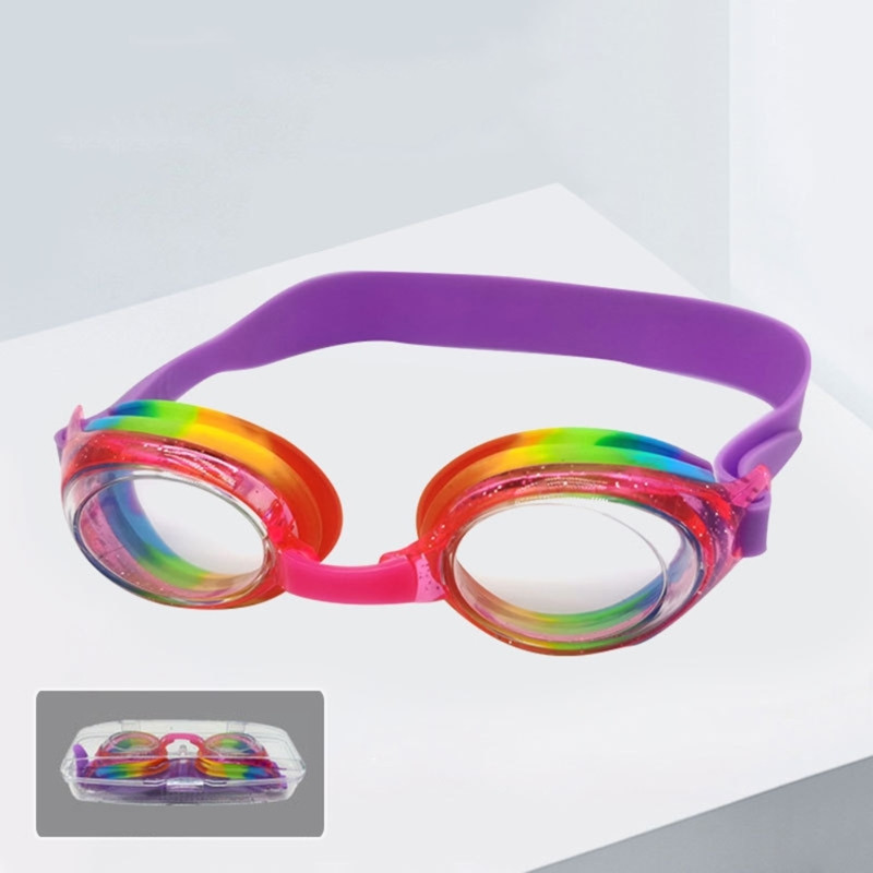 Párásodás elleni UV-védelem Gyermekek nem szivárognak, rugalmas pánttal ellátott úszószemüvegek