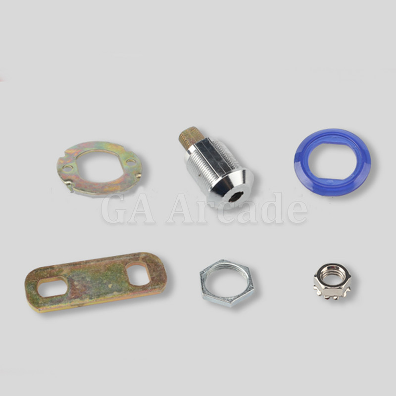 1 vienetas 21 / 27 mm arkadinio aparato dalys Trumpų pinigų durelių įrankių dėžutė Vamzdinės kameros spynos to paties numerio klavišai, skirti arkadinių žaidimų mašinai