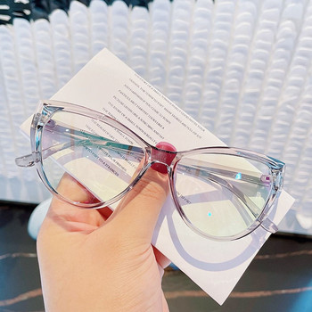 2022 Нови очила против синя светлина котешко око Жени Мъже Прозрачна рамка Защита на очите Ултра леки очила Очила за офис компютър