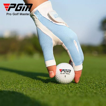PGM 1 чифт дамски дишащи мрежести спортни ръкавици без пръсти със сензорен екран Ръкавици за голф Дамски слънцезащитни ръкавици за лява и дясна ръка
