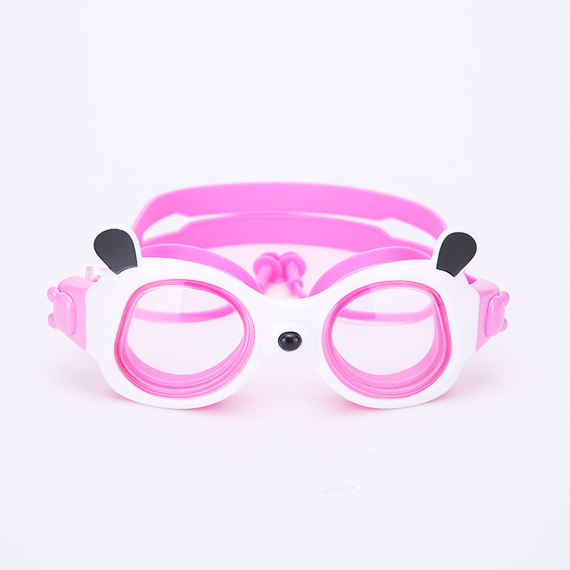 Laste ujumisprillid Armsad loomakujulised Panda prillid HD vee- ja udukindlad ujumisprillid kõrvatroppidega