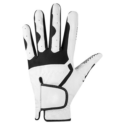 1 Pcs Left Right Hand Golf Glove Men Anti-Slip Microfiber Elastic Breathable Mitten Golf Protective Gloves For Outdoor Sport