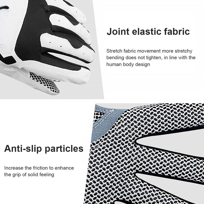 1 tk vasaku parema käe golfikindad, meeste libisemisvastased mikrokiust elastsed hingavad labakindad golfikaitsekindad välispordiks