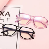 seemfly Retro čiste leće Kvadratni veliki okviri za naočale Muškarci Žene Kompjuterski okviri za naočale protiv plave svjetlosti Optički ultralaki okviri za naočale