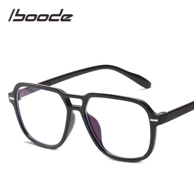 seemfly Retro čiste leće Kvadratni veliki okviri za naočale Muškarci Žene Kompjuterski okviri za naočale protiv plave svjetlosti Optički ultralaki okviri za naočale