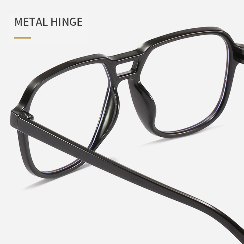 seemfly Retro čiste leće Kvadratni veliki okviri za naočale Muškarci Žene Kompjuterski okviri za naočale protiv plave svjetlosti Optički ultralaki okviri za naočale