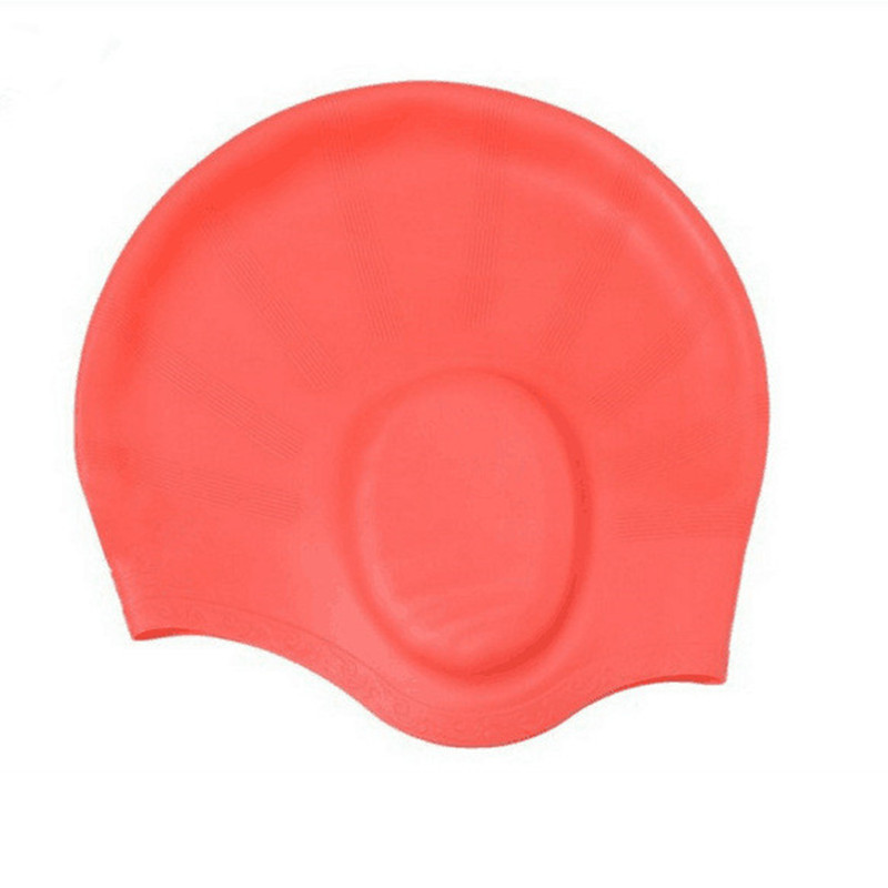 Nova fleksibilna plastična gel kapa za tuširanje za muškarce i žene prikladna za kapu za kupanje s dugom kosom Vodootporna kapa za uši za bazen