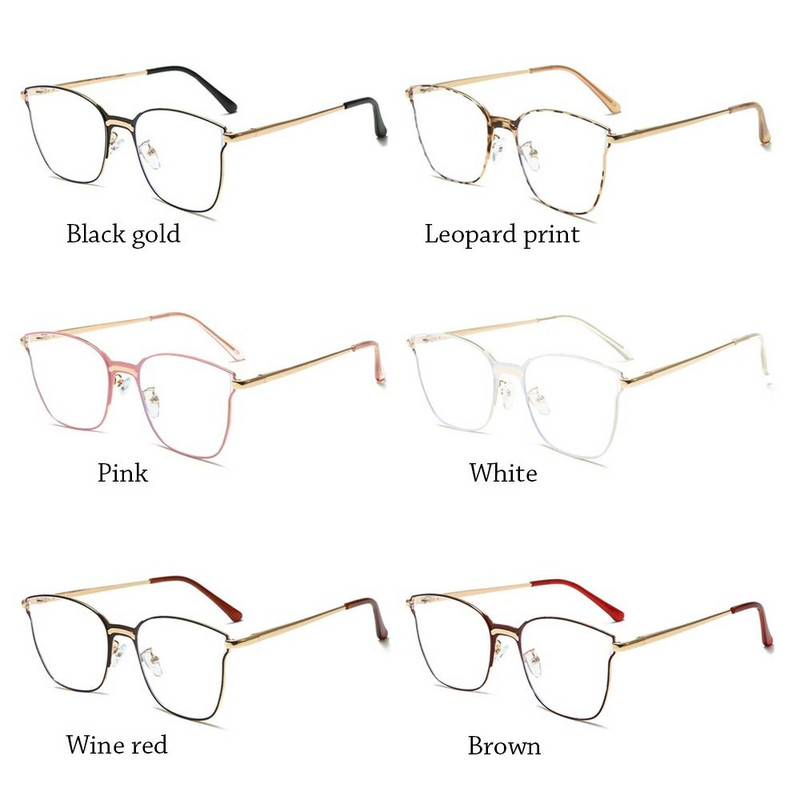 Dideli akiniai nuo mėlynos šviesos akiniai biuro kompiuterio akiniai Cateye kvadratiniai rėmeliai nuo radiacijos vaizdo žaidimų akiniai