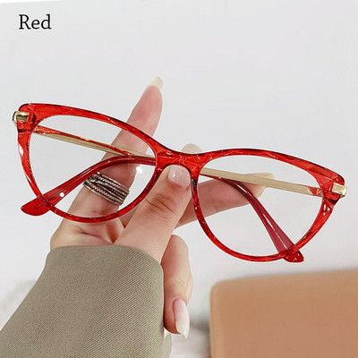 Mačje oko Anti Blue Light Računalne naočale Preveliki optički okviri Naočale Ured Čitanje i igranje igrica za zaštitu očiju