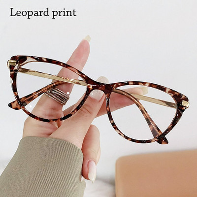 Mačje oko Anti Blue Light Računalne naočale Preveliki optički okviri Naočale Ured Čitanje i igranje igrica za zaštitu očiju