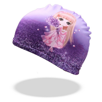 Plaukimo kepurės Aukštos elastinės Gražios moteriškos Vaikų animacinio filmo audinys Mielas animacinis filmukas Gyvūnų apsauga Ausys Berniukams Mergaitėms Baseino kepurė