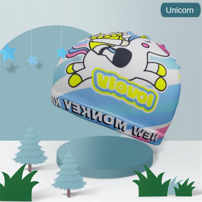 Úszómedence sapka elasztikus szabad méretű nylon vízálló férfiaknak női női sapka aranyos védelem hosszú hajú úszósapka rajzfilm