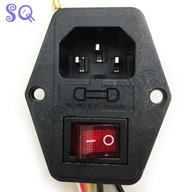 Jamma lüliti pesa, naissoost pistik Pandora vahelduvvooluadapter Boton toiteallikas koos kaitsmepistikuga arkaadmasina jaoks