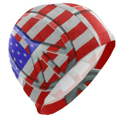 Suaugusiesiems skirtos moteriškos vyriškos plaukimo kepuraitės su spausdintu raštu nardymo kepurės, patogios vandeniui atsparios didmeninės kainos plaukimo įranga