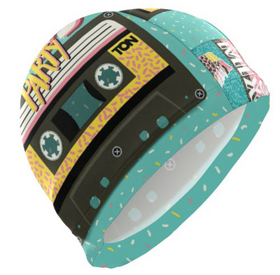 Suaugusiesiems skirtos moteriškos vyriškos plaukimo kepuraitės su spausdintu raštu nardymo kepurės, patogios vandeniui atsparios didmeninės kainos plaukimo įranga