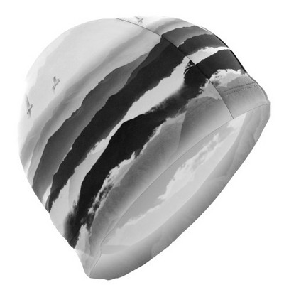 Suaugusiesiems skirtos moteriškos vyriškos plaukimo kepuraitės su spausdintu raštu nardymo kepurės, patogios vandeniui atsparios didmeninės kainos plaukimo įranga