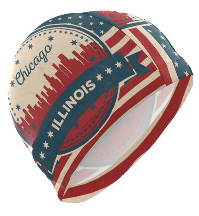 Suaugusiesiems skirtos moteriškos vyriškos plaukimo kepuraitės su spausdintu raštu nardymo kepurės, patogios vandeniui atsparios didmeninės kainos plaukimo įranga