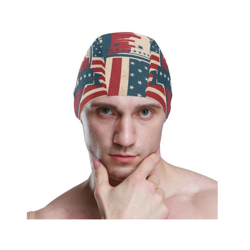 Suaugusiesiems skirtos moteriškos vyriškos plaukimo kepuraitės su spausdintu raštu nardymo kepurės, patogios vandeniui atsparios didmeninės kainos plaukimo įranga