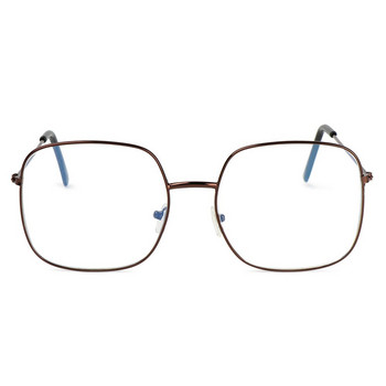 Компютърни очила Анти-UV ретро квадратни очила Очила против синя светлина Очила с метална рамка Големи очила