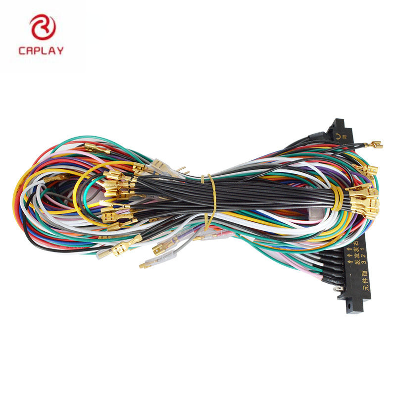 Arcade JAMMA 28/56 pini 2.8/4.8mm Cablaj de cablu pentru interfață Cabinet Cablu 140 cm Cablu PCB pentru consolele de jocuri Arcade Pandora 5V&12V