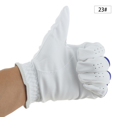 1vnt mėlynos baltos spalvos golfo pirštinės, kvėpuojančios, patvarios aukščiausios kokybės medžiagos golfo sportinės pirštinės, skirtos vyrų kairiosios rankos golfo reikmenims