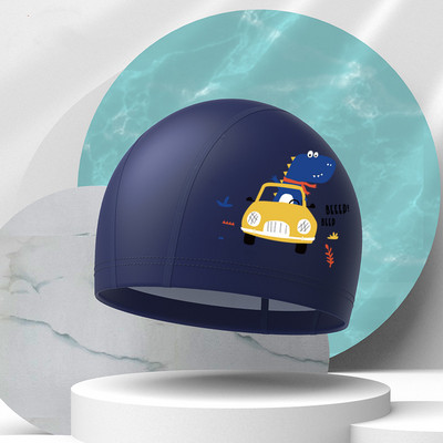 Armas laste ujumismüts Veekindel kõrge elastne kõrvakaitse Ujumismüts poistele Tüdrukutele Multifilmide ujumistarvikud