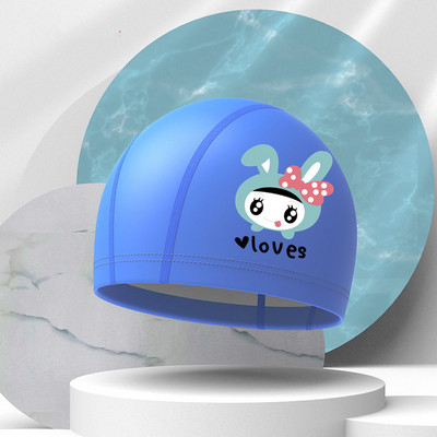 Armas laste ujumismüts Veekindel kõrge elastne kõrvakaitse Ujumismüts poistele Tüdrukutele Multifilmide ujumistarvikud