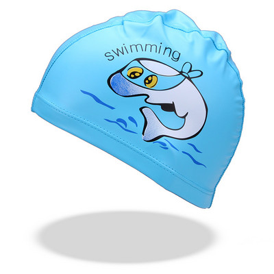 Armas laste ujumismüts Veekindel kõrge elastne kõrvakaitse Ujumismüts poistele Tüdrukutele Multifilmide ujumistarvikud