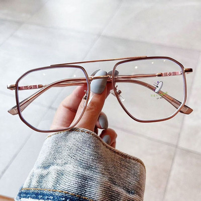 Modne naočale protiv plavog svjetla Žene Muškarci Ogromne naočale kvadratnog okvira Ultra lagane HD uredske računalne naočale Njega vida