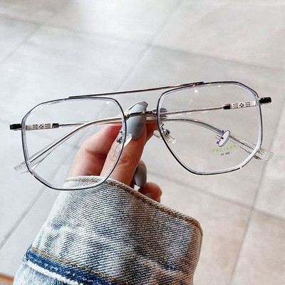 Modne naočale protiv plavog svjetla Žene Muškarci Ogromne naočale kvadratnog okvira Ultra lagane HD uredske računalne naočale Njega vida