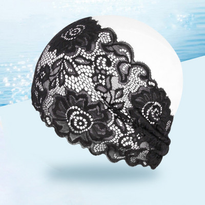 Naiste ujumismüts Ujumismüts Ujumismüts Pits Lill Veekindel PU kattekangas Basseini mütsid Kaitske pikkade juustega kõrvu naistele